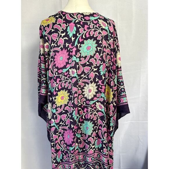 Women’s Purple Floral Kaftan OSFM - Picture 3 of 3